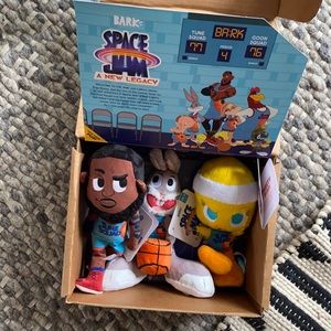 Space Jam Bark Box Dog Toys XS-Small New With Tags